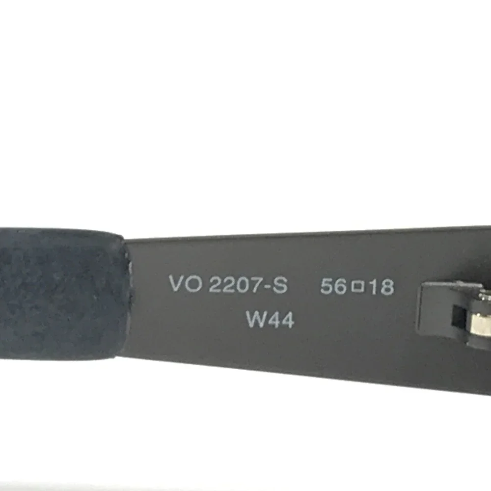 Vogue Sunglasses VO2207-S W44 Black Gray Rectangular Frames with Black Lenses